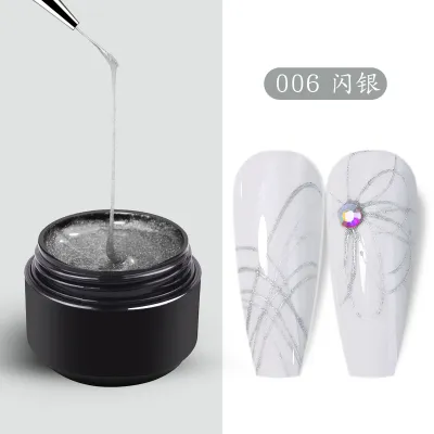 Women's Stretch Brushed Nail Polish Glue Spider Nail Art Creative Painting Phototherapy