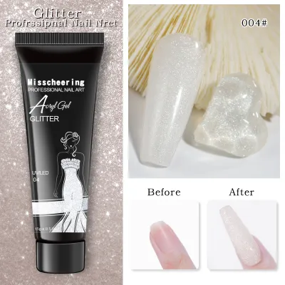 Women's Pearlescent Crystal Sequins Strobe Extender Nail Art Polish