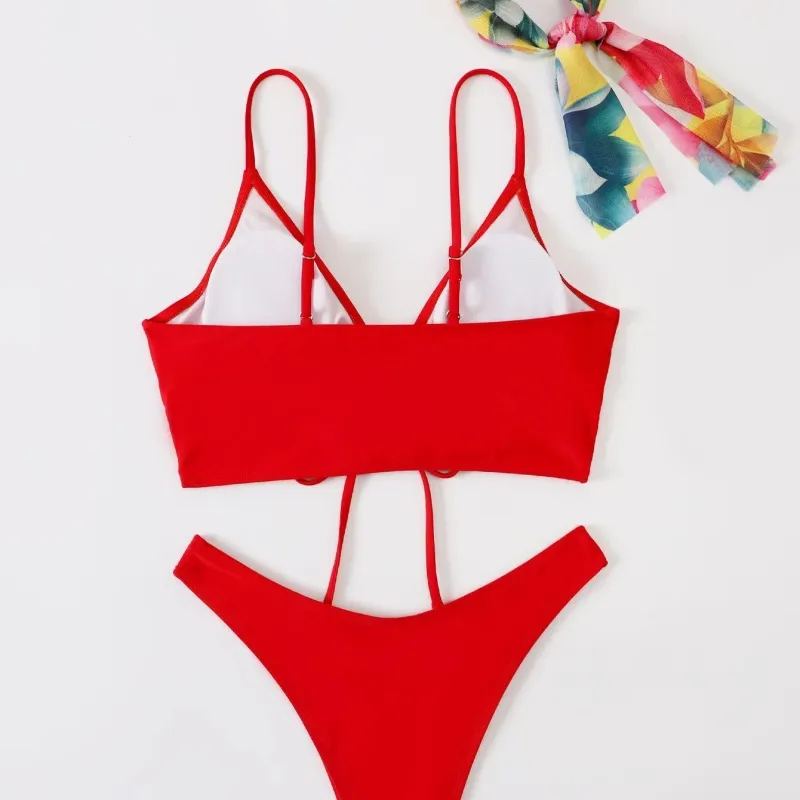 Zaful Red Bikini Swimwear for Women for sale