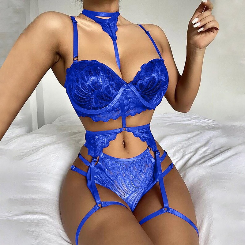 Wholesale sexy solid color sexy lingerie sets party wireless bra low waist  thong sexy lingerie - Nihaojewelry