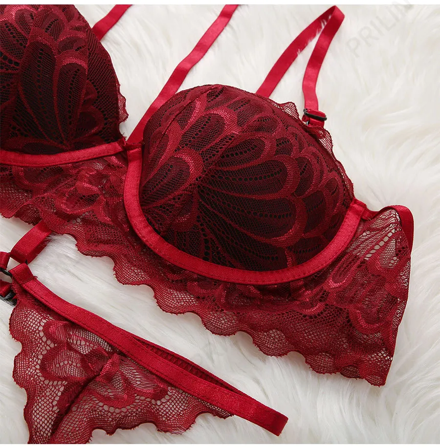 Buy Cudwarm Full Lace Tube Bra, Colour - Red And Skin