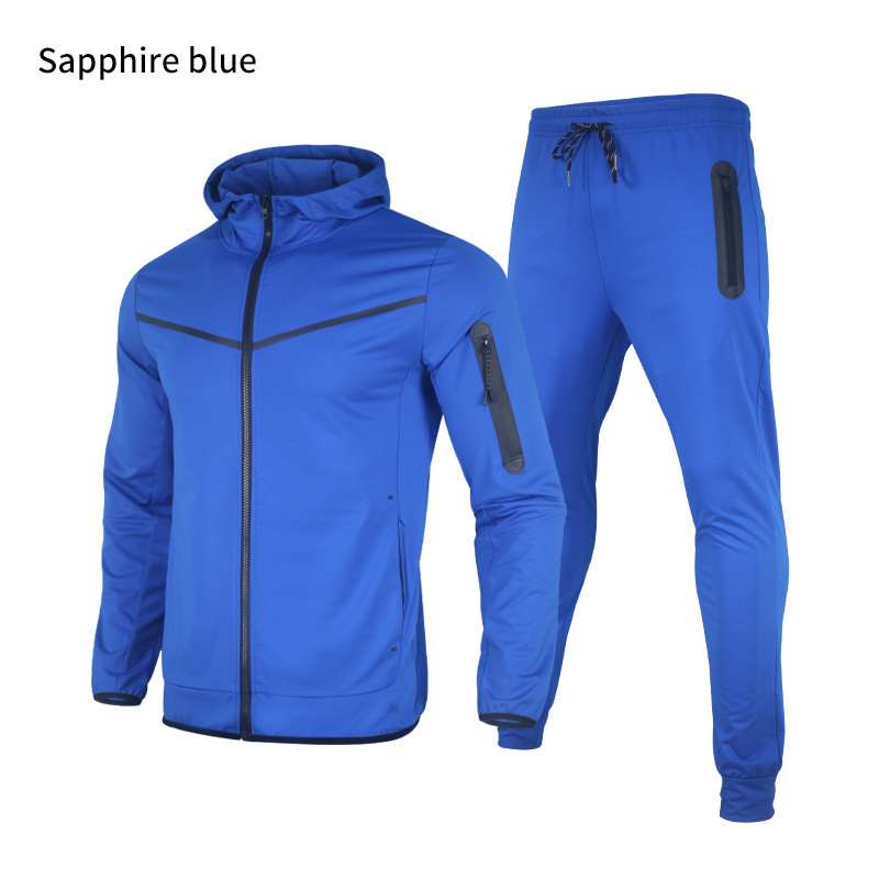 Wholesale Men Fashion Hooded Zipper Long Sleeve Jacket And
