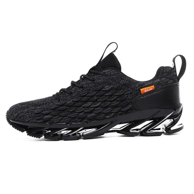 Men Fashion Solid Color Breathable Sneakers Lace Up Low Top Sports Shoes