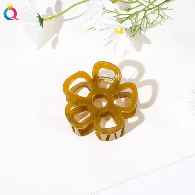Women Fashion Floral Shark Clip Cute Hair Accessories