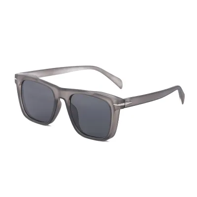 Unisex Fashion Large Square Frame PC Lens Sunglasses