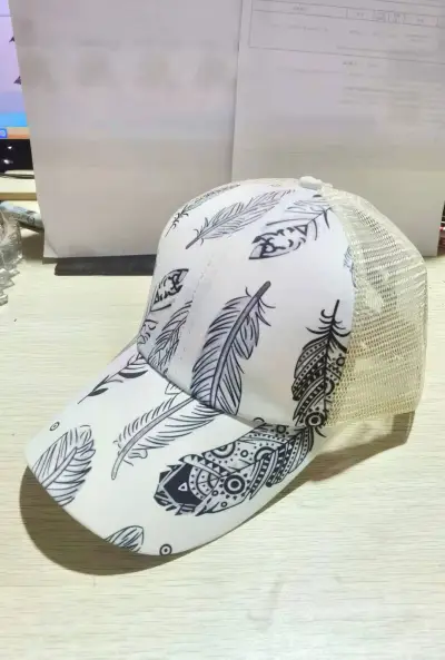 Women Fashion Leopard Cross Cap Cotton Dome Hat