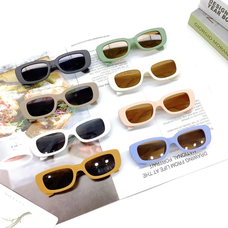 Children Kids Toddlers Retro Square Frame Sunglasses