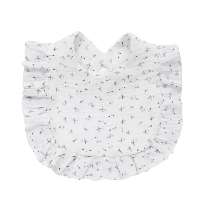 Toddlers Newborn Baby Fashion Printed Ruffle Bib Burp Cloth Unisex