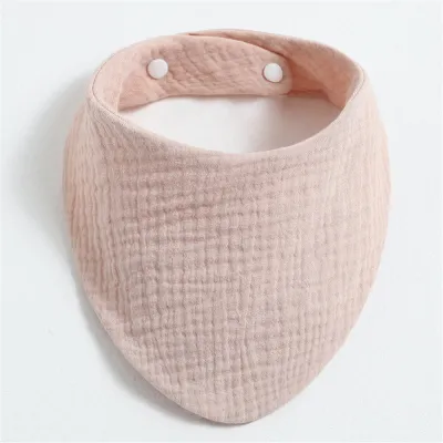Newborn Baby Fashion Solid Color Bib Burp Cloth Pure Cotton Unisex