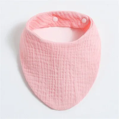 Newborn Baby Fashion Solid Color Bib Burp Cloth Pure Cotton Unisex
