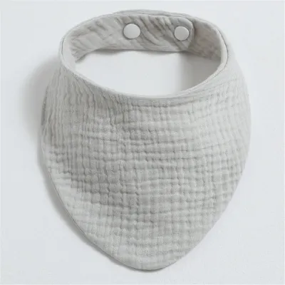 Newborn Baby Fashion Solid Color Bib Burp Cloth Pure Cotton Unisex