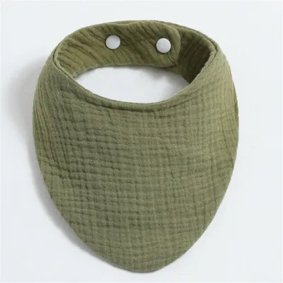 Newborn Baby Fashion Solid Color Bib Burp Cloth Pure Cotton Unisex