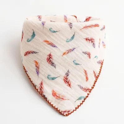 Toddlers Newborn Baby Fashion Triangular Bib Burp Cloth Pure Cotton Unisex