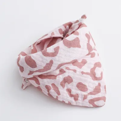 Newborn Baby Unisex Print Bib Burp Cloth Pure Cotton Kids Accessories