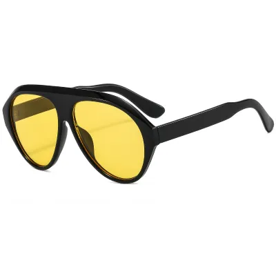 Women Fashion Retro Large Frame Round Sunglasses