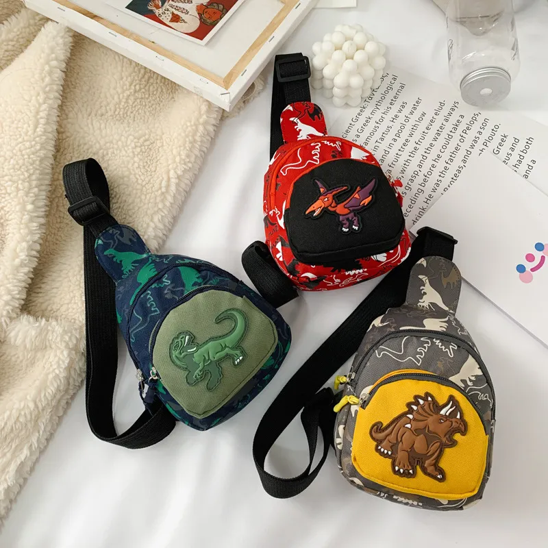 Children Kids Toddler Fashion Dinosaur Messenger Bag with Adjustable Strap