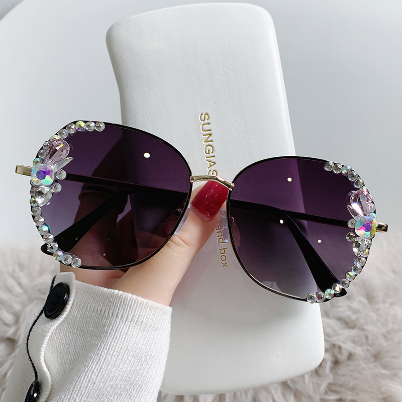 Wholesale Women Fashion Luxurious Rhinestone Polygon Large