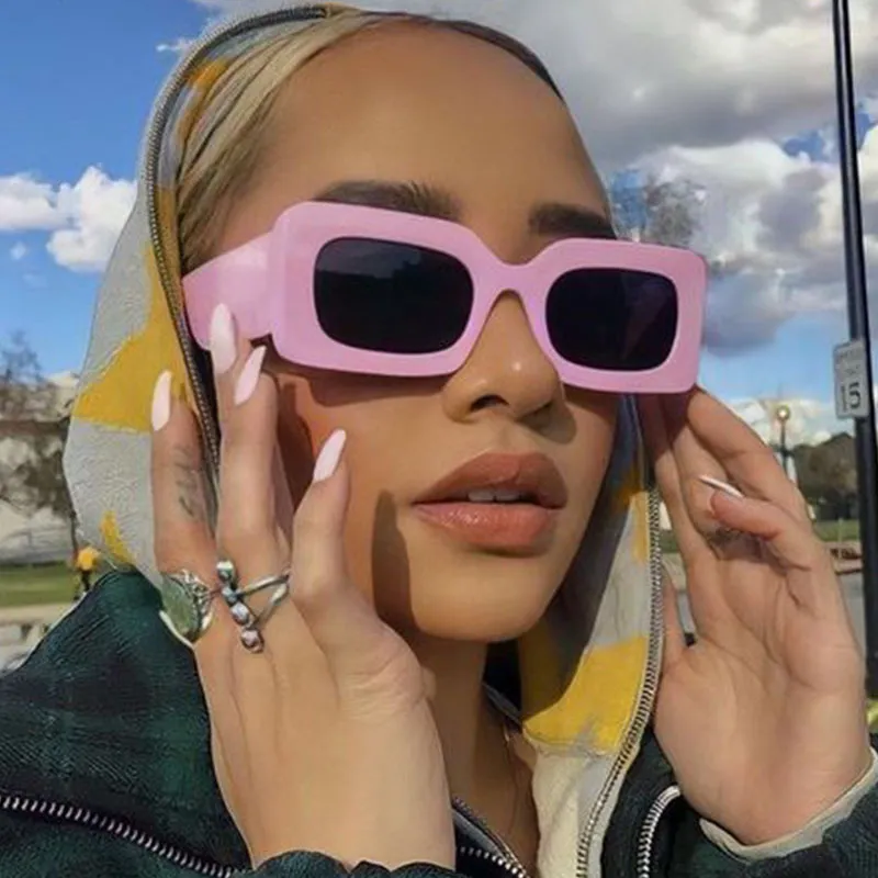 Women Fashion Square Frame Sunglasses PC