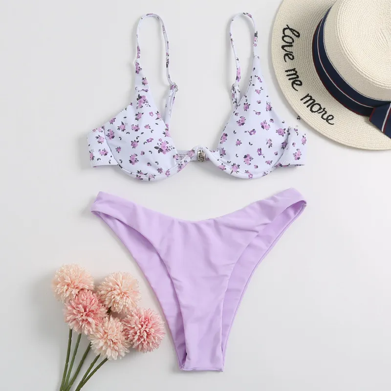 Women Printed Vacation Bikini Sexy Fashion Two-Piece Swimsuit