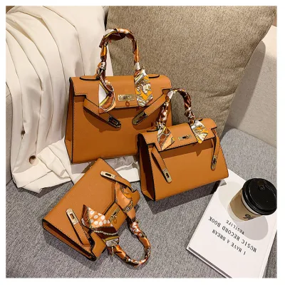 Women Fashion Simple Mini Large-Capacity Square PU Handbag