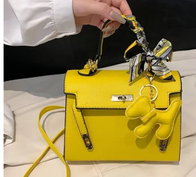 Women Fashion Simple Mini Large-Capacity Square PU Handbag
