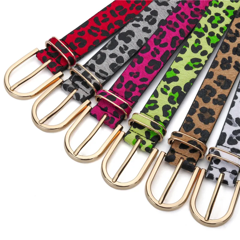 Women Personality Fashion Leopard Casual Belt