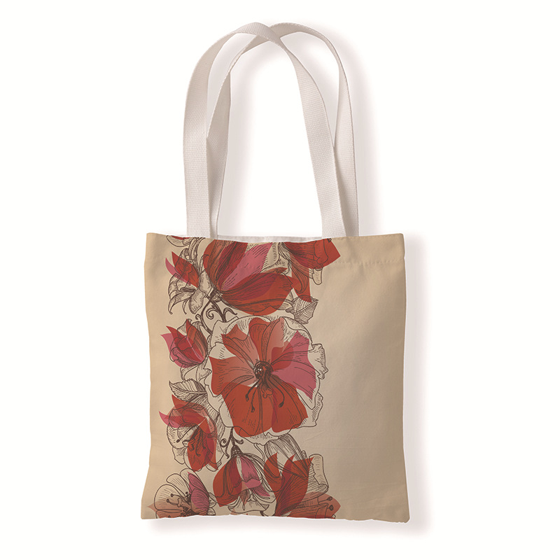 ★TOUT Y EST★ Flor Canvas Tote OASBTT60_237 Floral Canvas Tote – Sunshine Tienda®