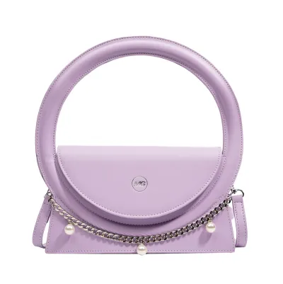 Women Candy Color Small PU Crossbody Bag