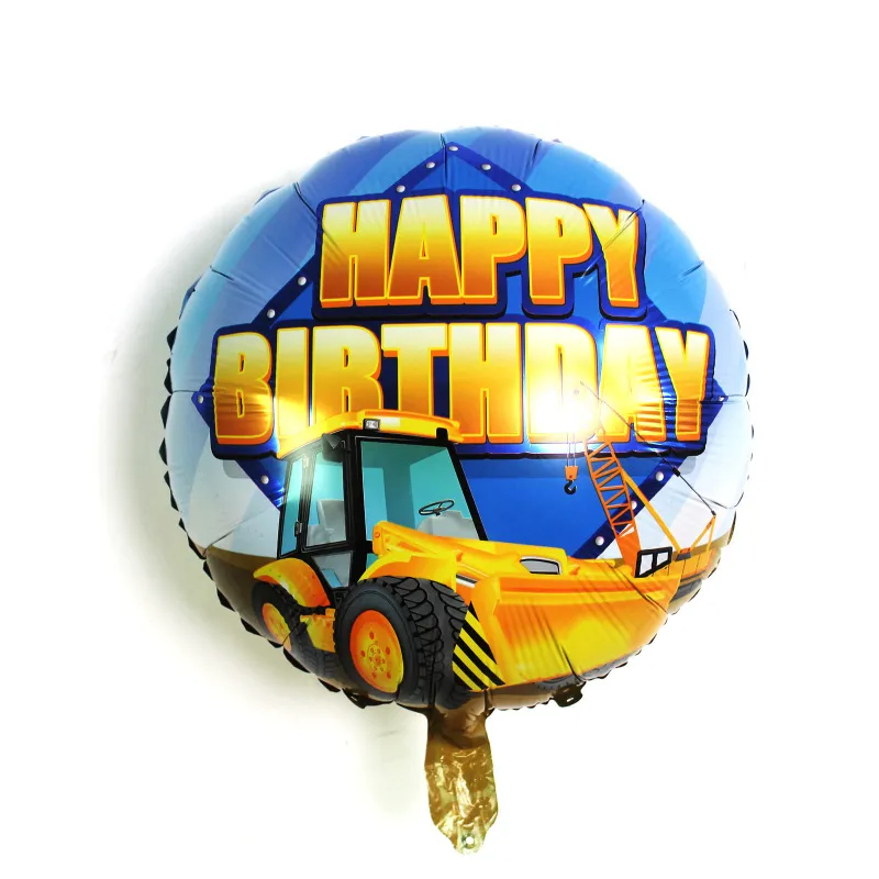 18 Inch Bulldozer Car Foil Balloons Birthday Party Decoration