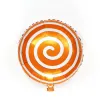 18 Inch Nine Word Circle Lollipop Orange