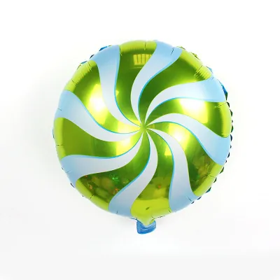 18-Inch Windmill Nine-Character Circle Lollipop Shape Aluminum Film Balloon Baby Birthday Party Decoration