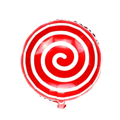 18-Inch Windmill Nine-Character Circle Lollipop Shape Aluminum Film Balloon Baby Birthday Party Decoration