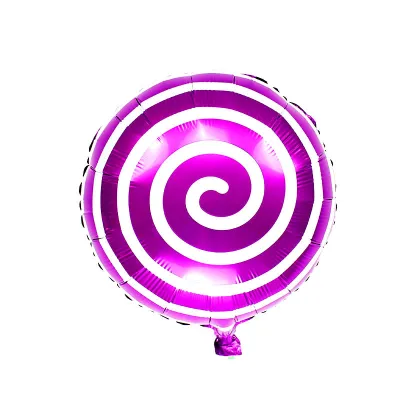 18-Inch Windmill Nine-Character Circle Lollipop Shape Aluminum Film Balloon Baby Birthday Party Decoration