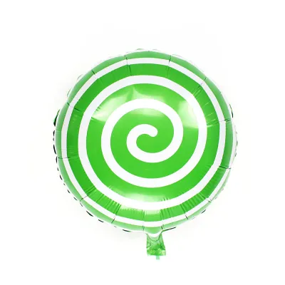 18-Inch Windmill Nine-Character Circle Lollipop Shape Aluminum Film Balloon Baby Birthday Party Decoration