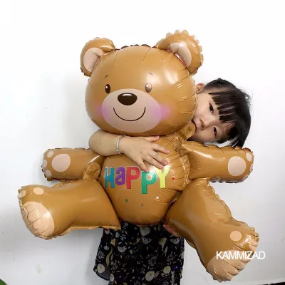 Large 3D Hugging Bear Aluminum Foil Balloon Children'S Birthday Wedding Party Decoration