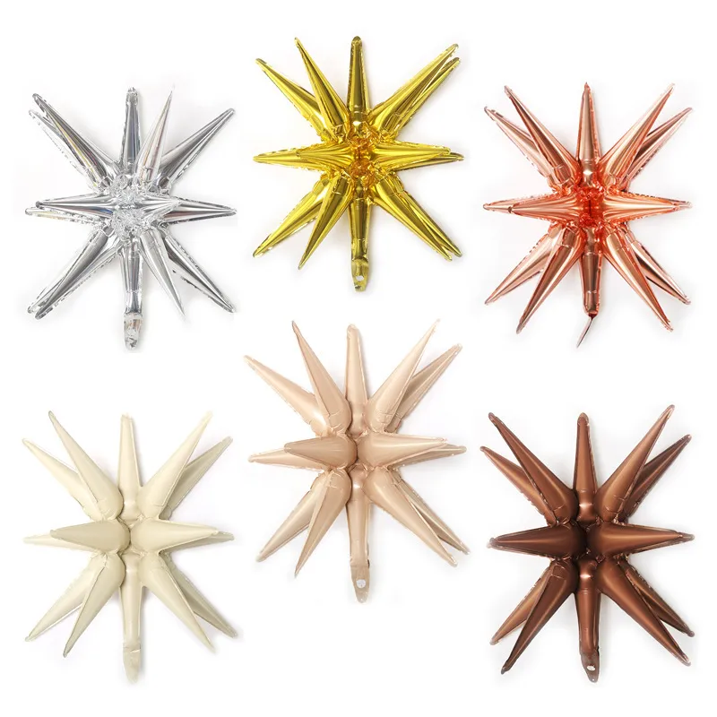22 Inch Caramel Piece Explosion Star Aluminum Film Balloon Birthday Christmas Party Decoration
