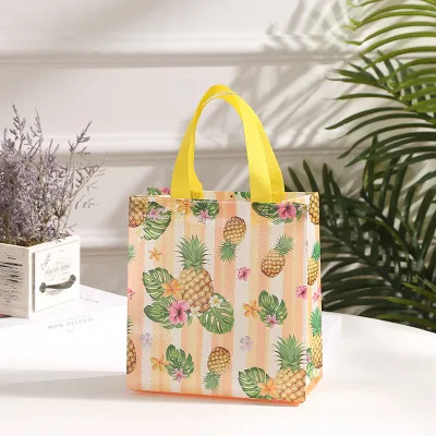 Fruit Print Waterproof Non-Woven Folding Shopping Storage Bag