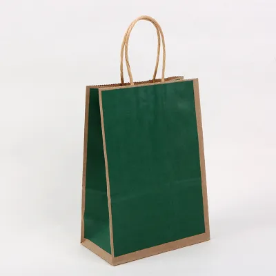 Kraft Paper Multicolor Shopping Storage Gift Bag
