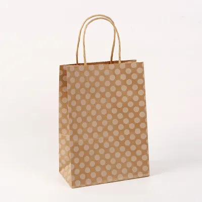 Kraft Milk Tea Takeaway Packaging Shopping Tote Bag