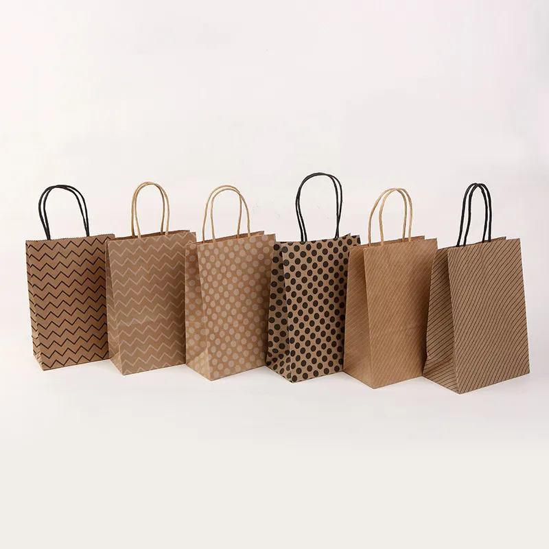 Kraft Milk Tea Takeaway Packaging Shopping Tote Bag