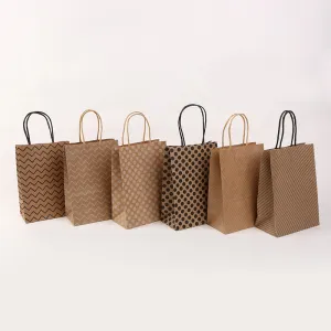 Kraft Milk Tea Takeaway Packaging Shopping Tote Bag