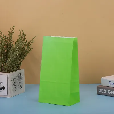 Creative Solid Kraft Paper Party Favor Bags Shopping Bags