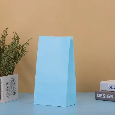 Creative Solid Kraft Paper Party Favor Bags Shopping Bags