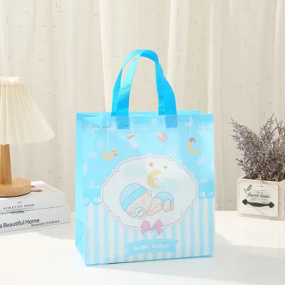 Non-Woven Printed Baby Birthday Gift Folding Storage Shopping Bag