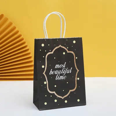 Creative Cartoon Top Hat Bow Tie Printed Gift Shopping Bags