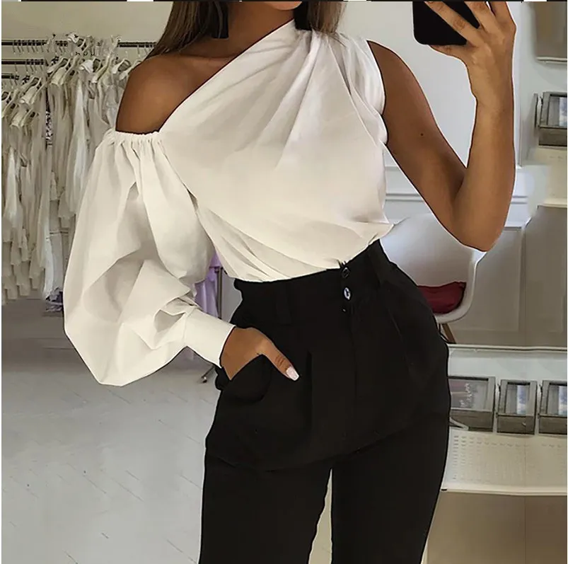 Fashion Solid Color Off Shoulder Tops(5 Colors) Fashion Solid Color Off Shoulder Tops(5 Colors)