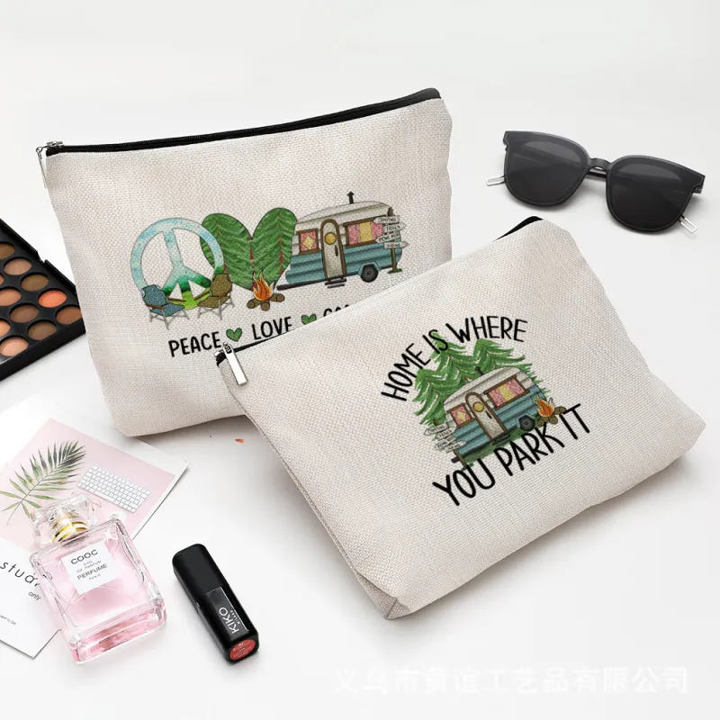 Women's Fashion Camping Cosmetic Bag Bottomless Travel Makeup Organizer
