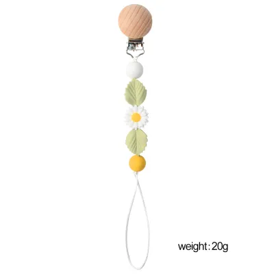 Toddlers Newborn Baby Fashion Cartoon Anti-Drop Silica Gel Pacifier Chains