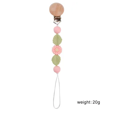 Toddlers Newborn Baby Fashion Cartoon Anti-Drop Silica Gel Pacifier Chains