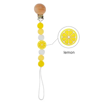 Toddlers Newborn Baby Fashion Cartoon Anti-Drop Silica Gel Pacifier Chains